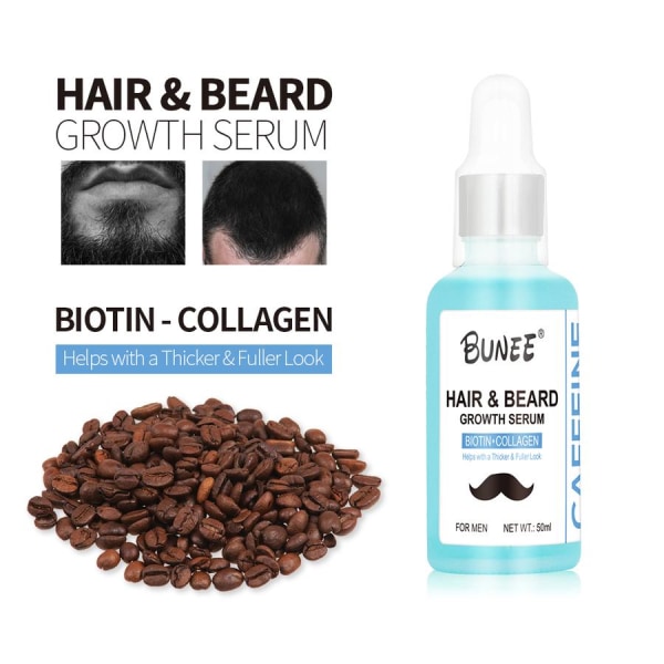 Bunee Beard & Hair Growth Serum - Hårserum Tyndt hår - 50ml