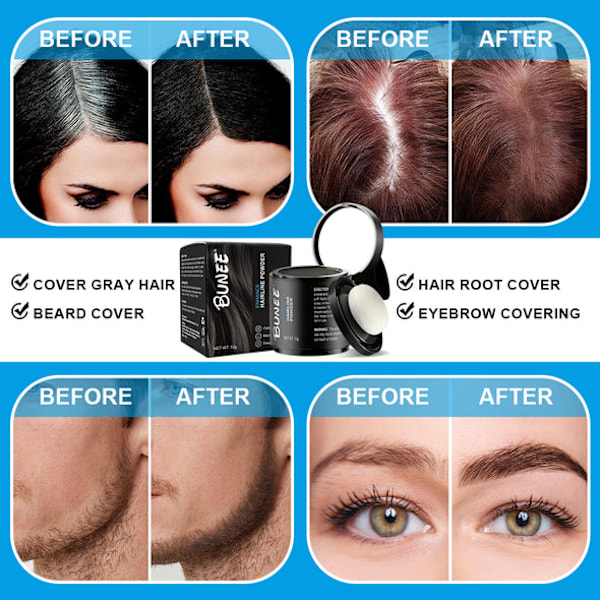 BUNEE Concealer Dark Brown - Döljer utväxt & glesa områden
