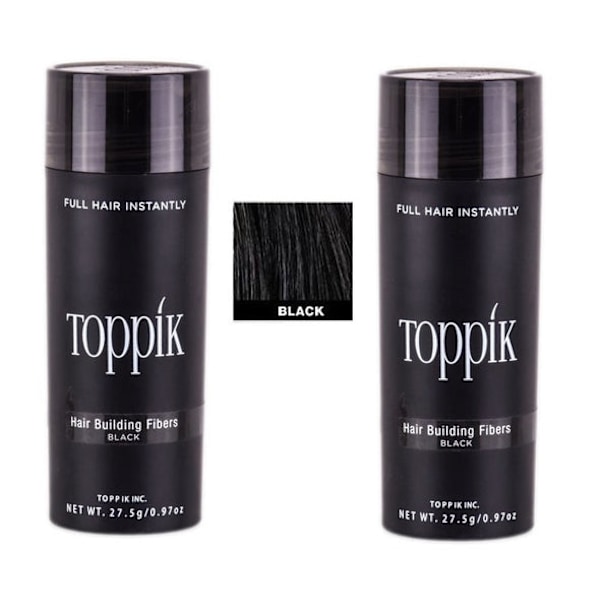 2x Toppik Large - 27,5g - Black - Sort