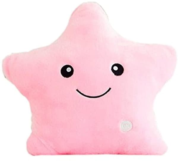 Led Star Luminous - Stjärnformad kudde - Stoppade stjärnformade leksaker Pink
