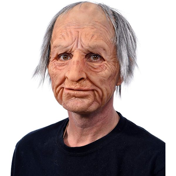 Halloween Rolig Mask Supermjuk Gammal Man Vuxen Mask Supermjuk Gammal Man Vuxen Mask