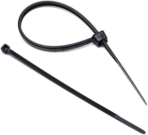 250 stk. - Kraftige sorte kabelbindere, nylon plastik (400 mm x 3,6 mm)