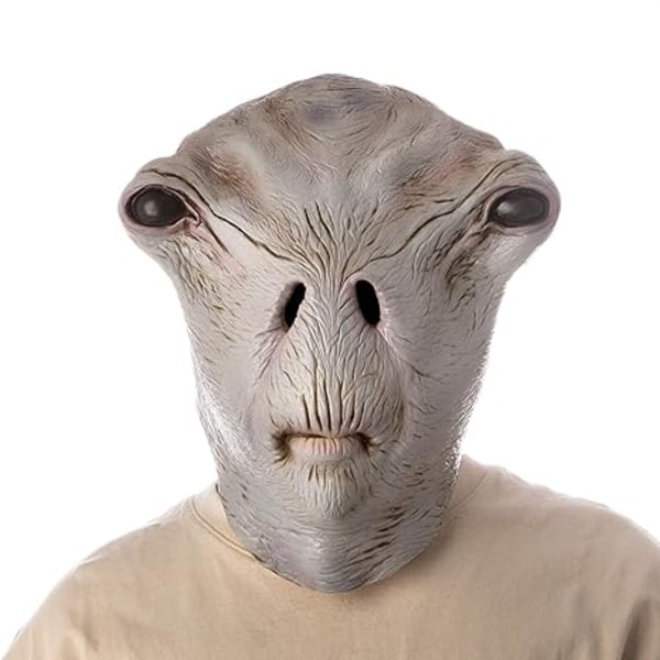 Area 51 Alien Maske Ekstraterrestrisk Biologisk Lateks Fullt Hode Realistiske Masker Kostyme for Halloween Karneval Kostymefest