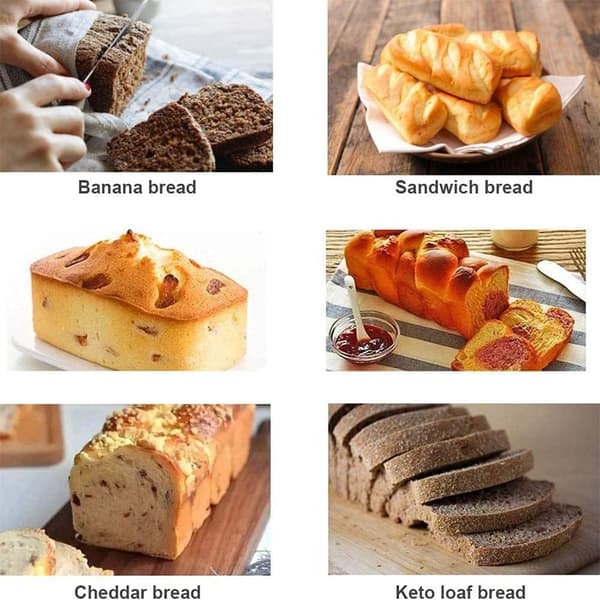 2 STK Silikone Rektangulær Brødform, Silikone Rektangulære Brødforme til Brødbagning, Kageform Stor Størrelse Non-Stick Bageform til Brød, Quiche