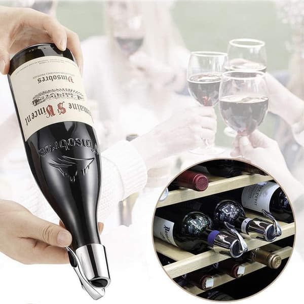 2 stk. Vinstoppere i rustfrit stål, genanvendelig vinstopper til at holde vinen frisk
