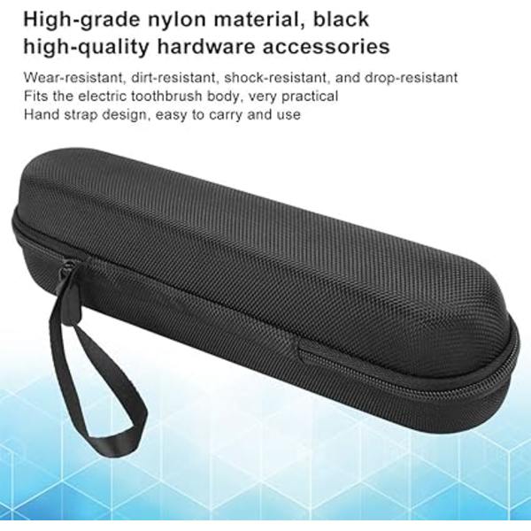 Sort Nylon Elektrisk Tandbørste Opbevaringstaske, Hård Tandbørste Rejseetui, til XIAOMI