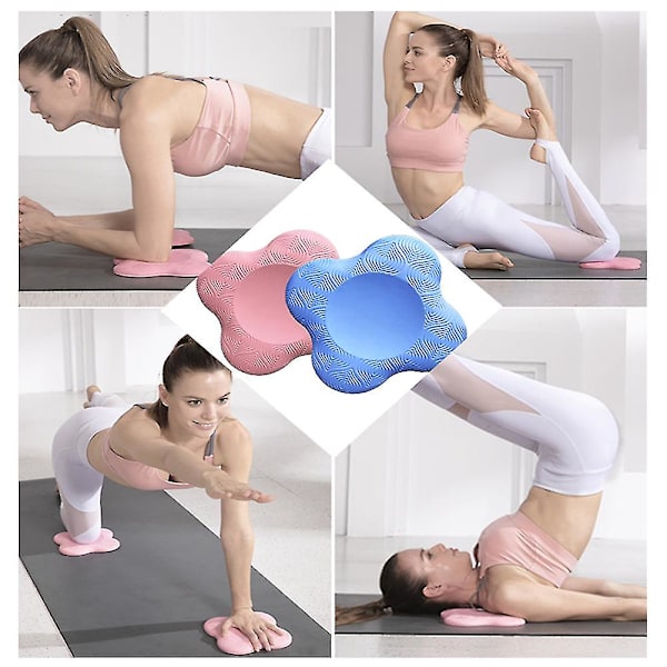 Yogaknäskydd Tryckbeständigt Tjockare Armbågar Händer Handledsstöd Balansstöd Blue