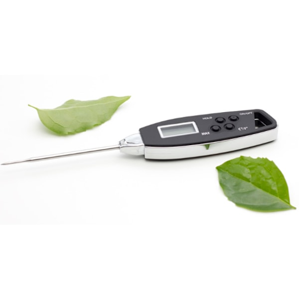 Sort BBQ Termometer Digitalt Madtermometer, Vandtæt Køkken