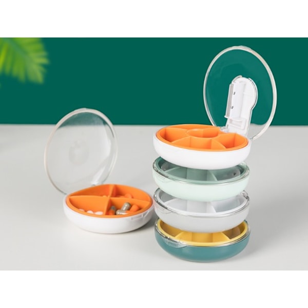 Oransje Hvit Pilledeler Plast Rund Pillekutter Pilledeler Pillekutter
