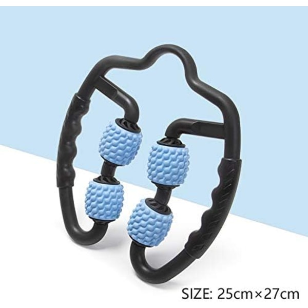 Cellulitmassage, Massagerulle för Ben Vader Lår Nacke Arm Tennisarmbåge Djupvävnad Foam Roller Fascia Utrustning, Fit Roller Pro, Muskelvärk Lindring