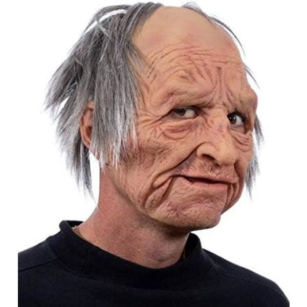 Halloween Rolig Mask Supermjuk Gammal Man Vuxen Mask Supermjuk Gammal Man Vuxen Mask