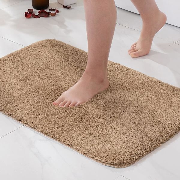 Bade Måtter Skridsikker Brusemåtte Absorberende Lille Tæppe Dørmåtte Indendørs Køkken Tæpper camel 40*60cm
