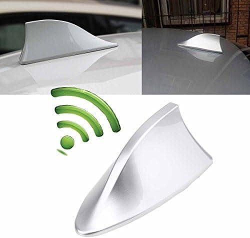 H鯊finneantenne for bil, haifinneantenne med sølvradiosignal