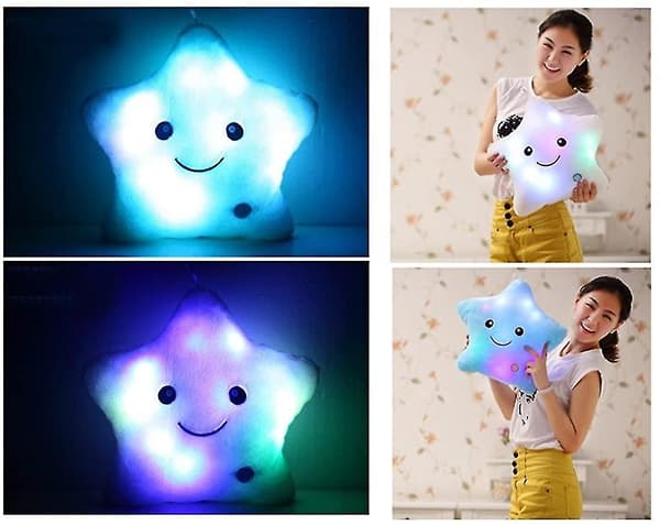 Led Star Luminous - Stjärnformad kudde - Gosedjur i stjärnform Blue