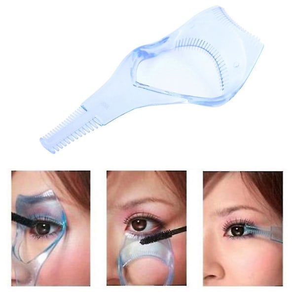 12 st 3 i 1 Mascara Guard ögonfransborste Curler Lash Comb Kosmetiskt verktyg Blue