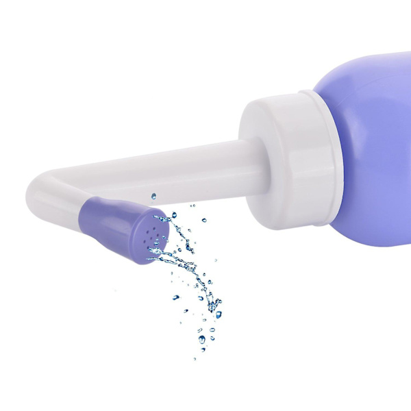 Bärbar handhållen personlig hygienfräschare toalettstjärtrengöringssprayflaska Water blue