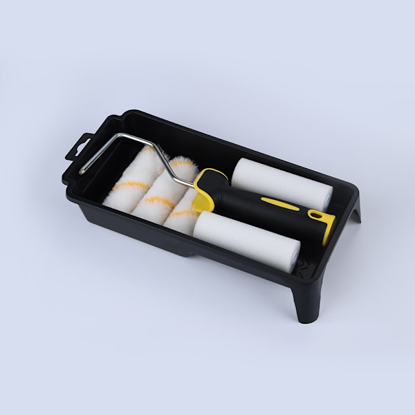 Easy Coater Färg Mini Roller Kit med Högdensitetsskumöverdrag för Glans7-delad förpackningssats, Gul