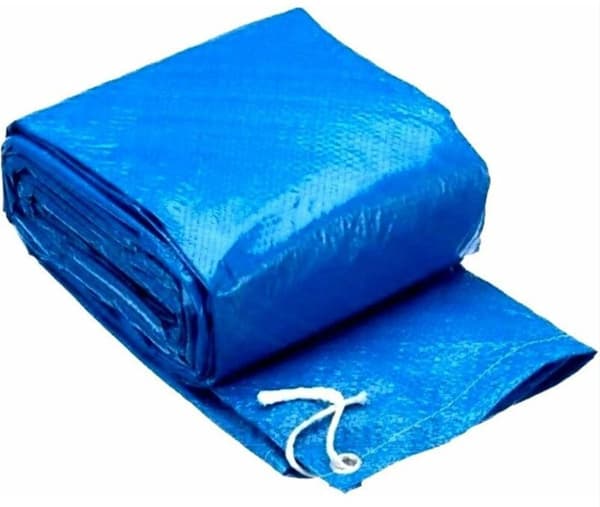 Blåt Beskyttelsescover til Rektangulær Rammepool, Boblecover til Rammepools (220 x 150 cm)