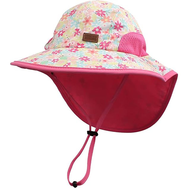 Baby Hats S Sommar Flicka Pojke Barn Mössa UV Skydd Solhatt för Småbarn Strand Vandring Mössa