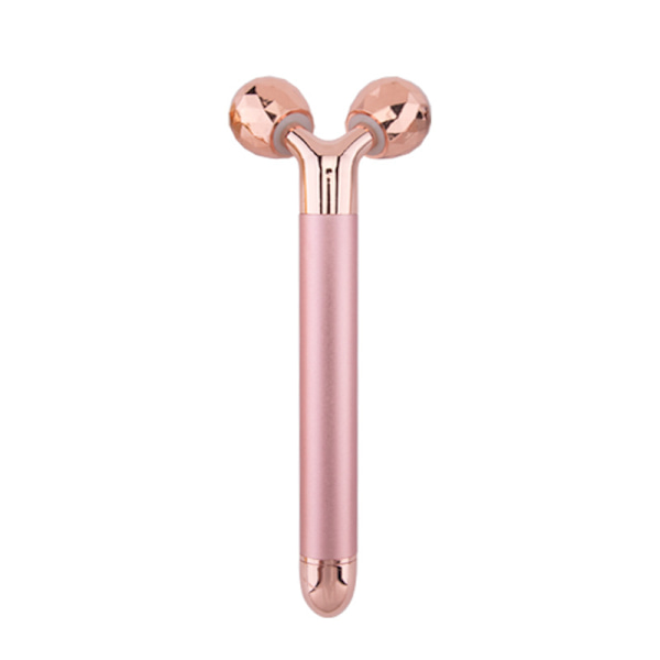 3-I-1 Elektrisk Jade Roller 3D Roller Ansiktsroller & Ansiktsmassager, Rosenkvarts