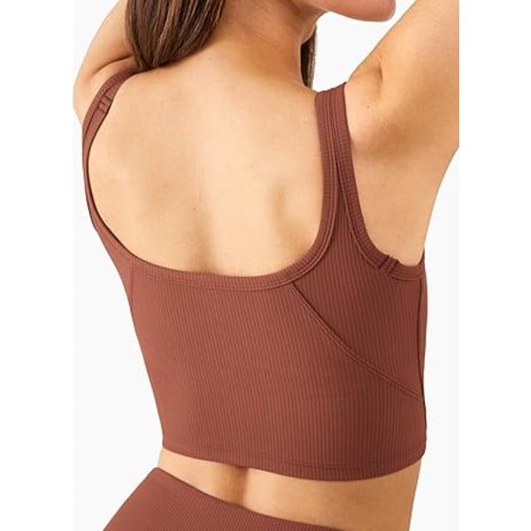 Sømløs Sports-BH til Kvinder - Ribbet Croptop til Fitness