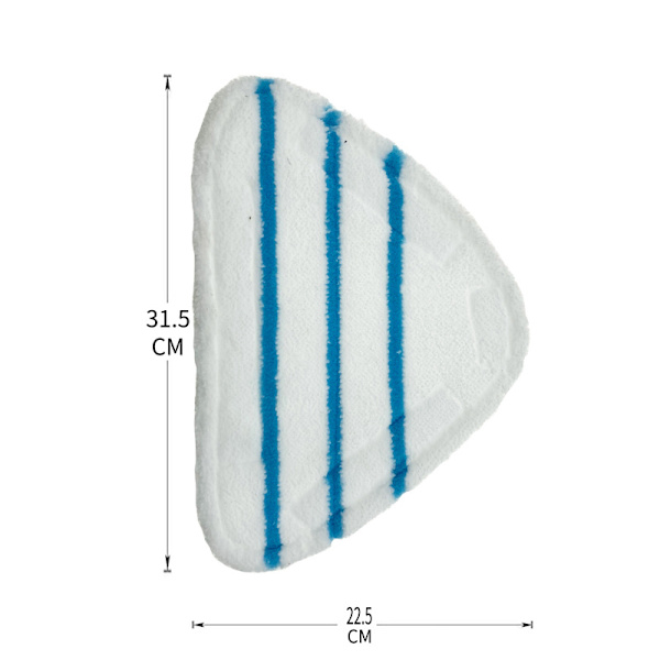 Mikrofiber Dampmopptrekk Tilbehør Universelle Vaskbare Trekantkluter for Varm Spray Damprenser, Hvite Mikrofiber Dampmopputer Maskinvaskbare
