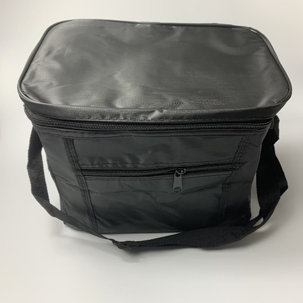 Sort køletaske 27 17 24 cm, sammenfoldelig køletaske, picnictasker, isoleret campingtaske, termiske madtasker, madkøletaske, picnic køletaske, køletaske