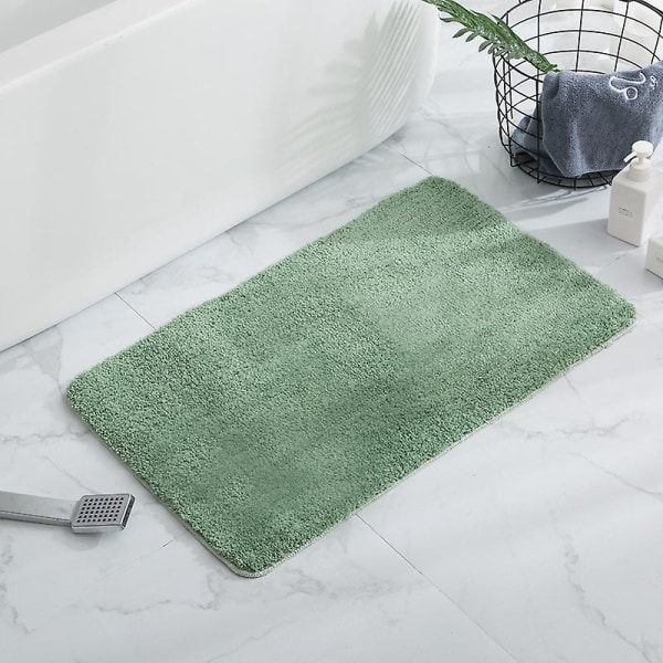 Badrumsmattor Halkfria Duschmattor Absorberande Liten Matta Dörrmatta Inomhus Köksmattor green 50*80cm