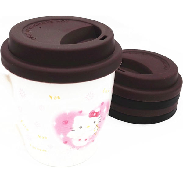 Drikkelåg Spildsikre Kop Låg Genanvendelige Kaffekrus Låg Kaffekop Dæksler 2 stk - Kaffe