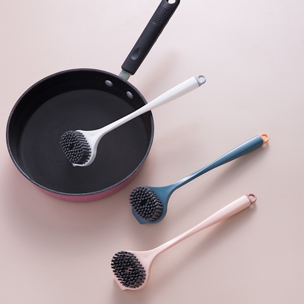 Rosa 2-pack diskbänksskrubb borste med styva borst