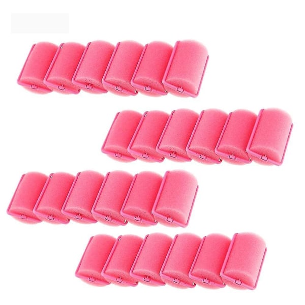 12 eller 24 st svamp hårrullar skum styling våg curler 24PCS