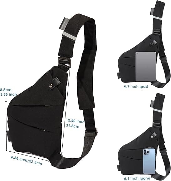 Crossbody taske til mænd og kvinder