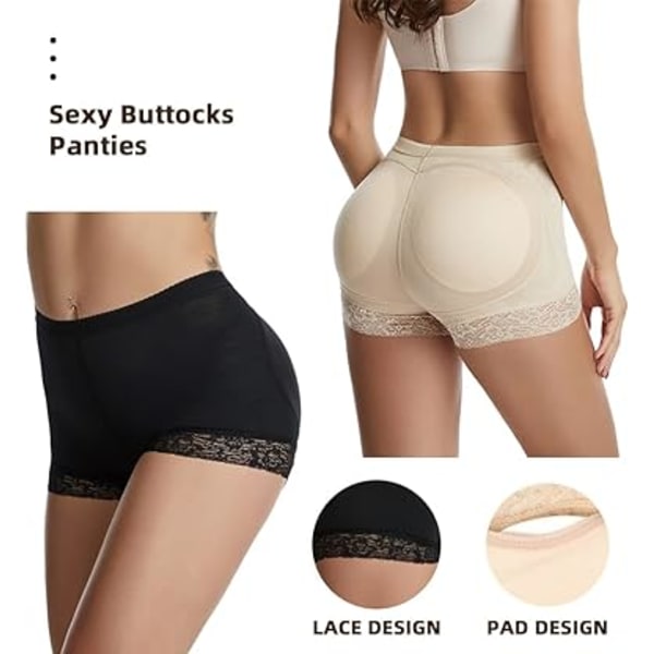Dame Falske Rumpe Truser Rumpe Løfter Polstret Kontroll Truser Hofteforsterker Undertøy Shapewear Boyshort