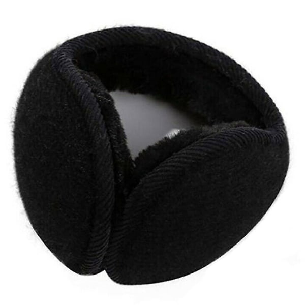 Fleece Pehmo Korvaläppä Korvasuoja Säädettävät Korvaläpät Black