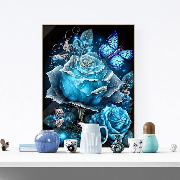 Diamantmålning, 5D DIY Diamantmålningssats för vuxna nybörjare, Hemväggsdekor, 30x40cm