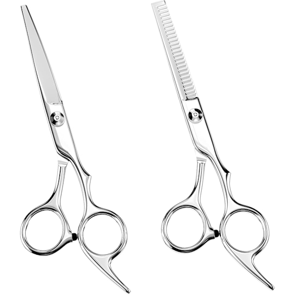 2 stk. frisørsaks, ultraskarpe og præcise hårstylingsakse, professionelle barbersakse i rustfrit stål, frisørsaks til T