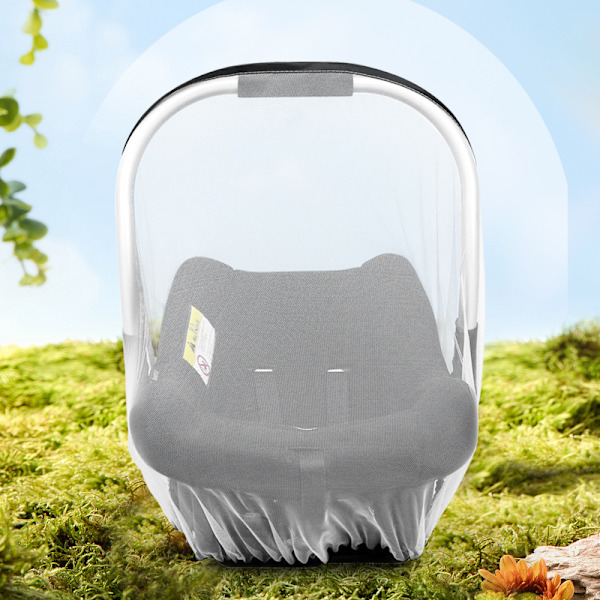 Transparent sort med ventileret myggenet