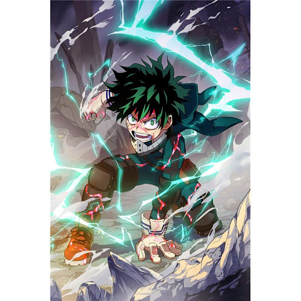 Et sæt (30*40cm) 5D DIY Diamant Maleri Vægkunst Håndlavet Korssting Anime Billede Boligindretning Fuld Bor Broderi Gaver