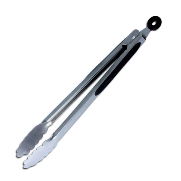 Køkken Grill- og Grilltænger (Sølv, 30 cm), Forlænget Fortykket Lås Grill- og Grilltænger i Rustfrit Stål