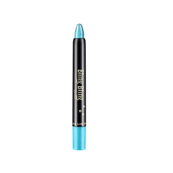Eye Shadow Stick Ögonskuggspenna Hållbar vattentät pärlemorskimrande penna för enkel applicering och intensiv färg Blue