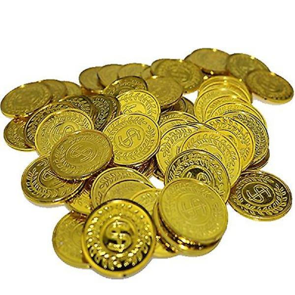 Pirat skattekiste leketøyskasse for barn, antikk farge, for festgaver, rekvisitter, dekorasjon, oppbevaring, skattekiste C