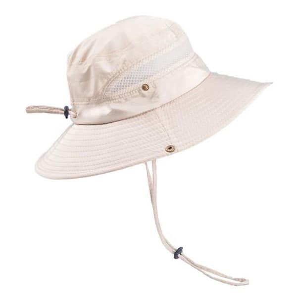 Fiskehattar Vindtäta, UV-skydd Bucket Beach Mesh Solhatt Beige