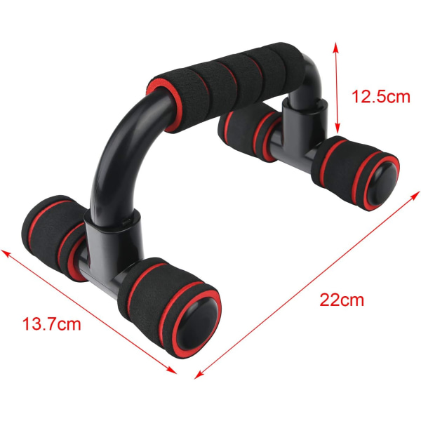 1 Par Anti-Sklis Push Up Bars, Støttehåndtak Hjemmegym Trening, for Styrketrening Armer Skuldre Bryst Rygg Triceps Brystmuskler
