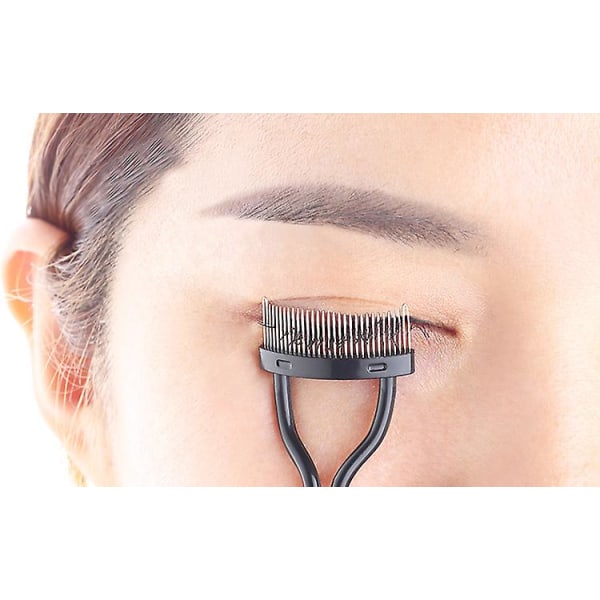 Eyelash Comb Curler Ögonfransseparator Mascara Applikator Eyelash Definer Arc Designed kosmetiska borstar Straight handle