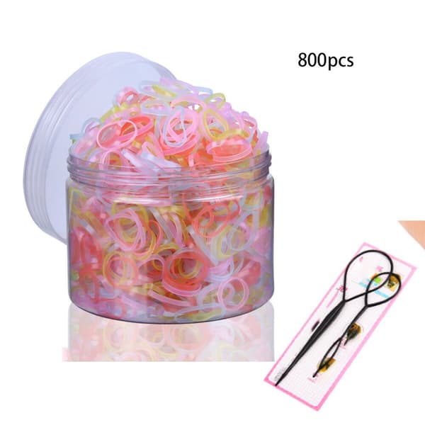 800 st (gelé) Elastiska Hårband, Hårelastik, Små Hårband, Elastiska Hårband, Hårband, Små Elastiska Band För Hår, Gummiband För Hår