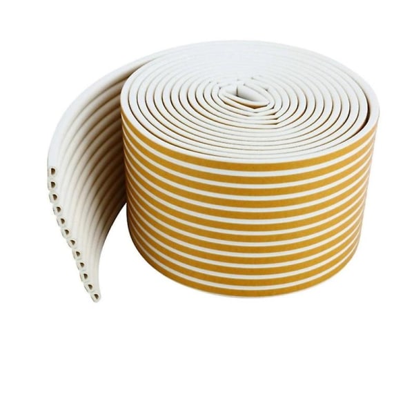 Fönsterdragtätningstejp Självhäftande remsa Typ D/e/i Fönstertätning 9mm X 4mm X 5m White