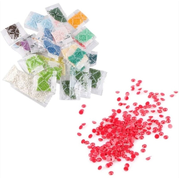DIY 5D Diamantmålningskit, Eiffeltornet 5D Diamantmålning Full Diamantbroderi Kit dotz Hem Väggdekor - 25cm*35cm Rosa Paris