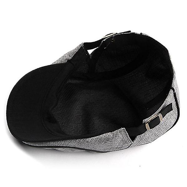 Herr Duckbill Newsboy Gatsby Cap Cabbie Beret Flat Ivy Hats Light Grey