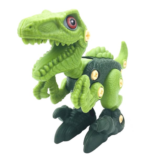 Dinosauruslelut purettavaksi lapsille, rakennuslelu Velociraptor