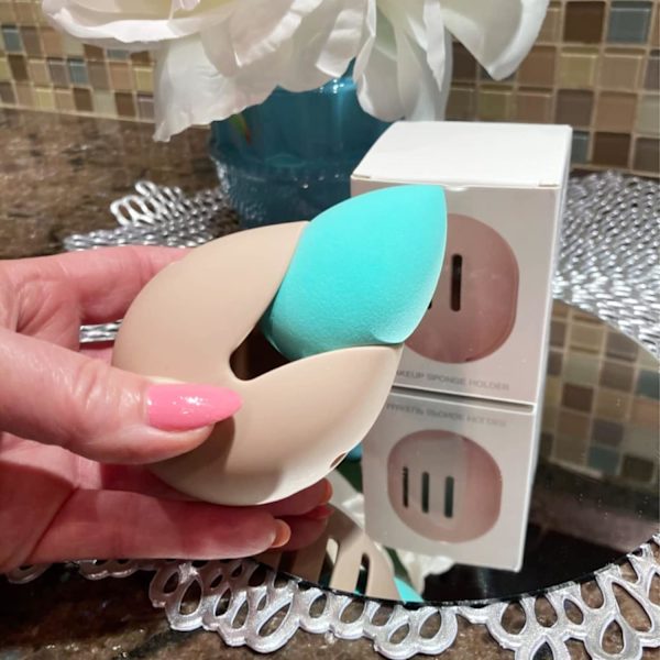 Khaki Beauty Blender, Silikon Makeup Svamp Hållare, Beauty Blender Box, Resa Makeup Svamp Hållare - Beauty Blender Cover